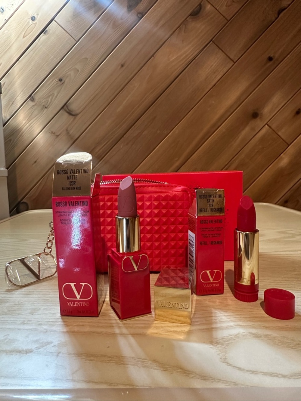 Valentino Rosso Lipstick Duo with Red Case